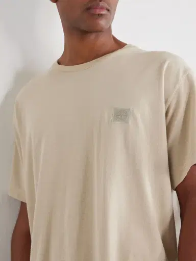 Stone Island STONE ISLAND GHOST Logo-Appliquéd Garment-Dyed Cotton-Jersey T-Shirt - Men | Thumbnail 5 Stone Island STONE ISLAND GHOST Logo-Appliquéd Garment-Dyed Cotton-Jersey T-Shirt - Men | Thumbnail 5
