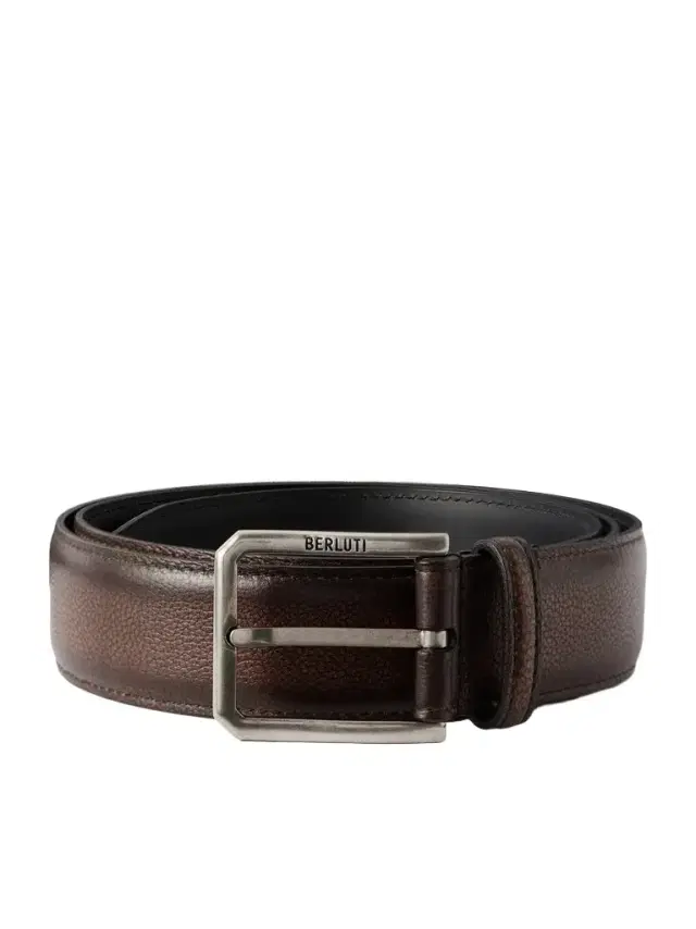 Berluti 3cm Full-Grain Venezia Softy Leather Belt - Men