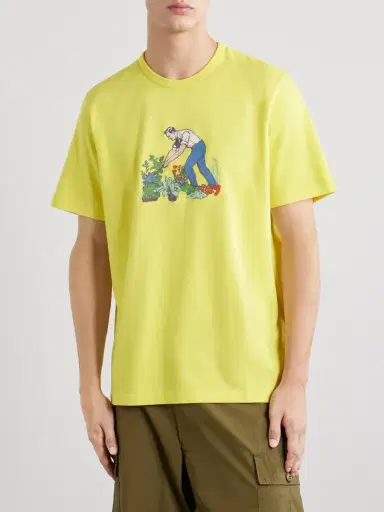 JW Anderson Gardener Embroidered Cotton-Jersey T-Shirt - Men | Thumbnail 3 JW Anderson Gardener Embroidered Cotton-Jersey T-Shirt - Men | Thumbnail 3