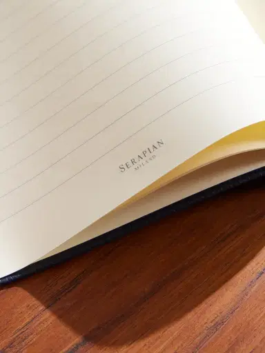 Serapian Large Logo-Print Full-Grain Cachemire Leather Notebook - Men | Thumbnail 3 Serapian Large Logo-Print Full-Grain Cachemire Leather Notebook - Men | Thumbnail 3
