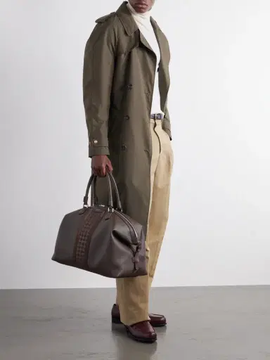 Serapian Mosaico-detailed Leather Weekend Bag - Men | Thumbnail 2