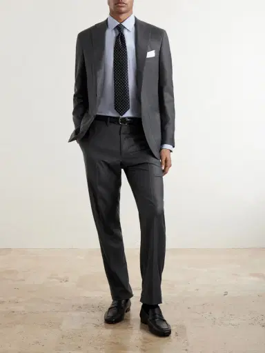 Kiton Brushed Wool Suit Jacket - Men | Thumbnail 2 Kiton Brushed Wool Suit Jacket - Men | Thumbnail 2