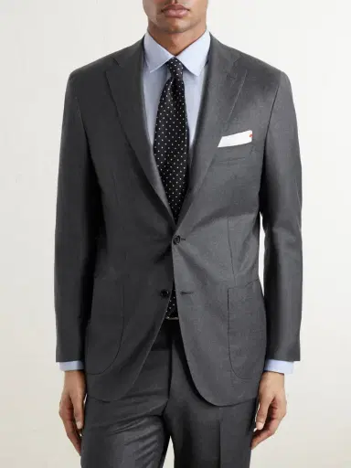 Kiton Brushed Wool Suit Jacket - Men | Thumbnail 3 Kiton Brushed Wool Suit Jacket - Men | Thumbnail 3
