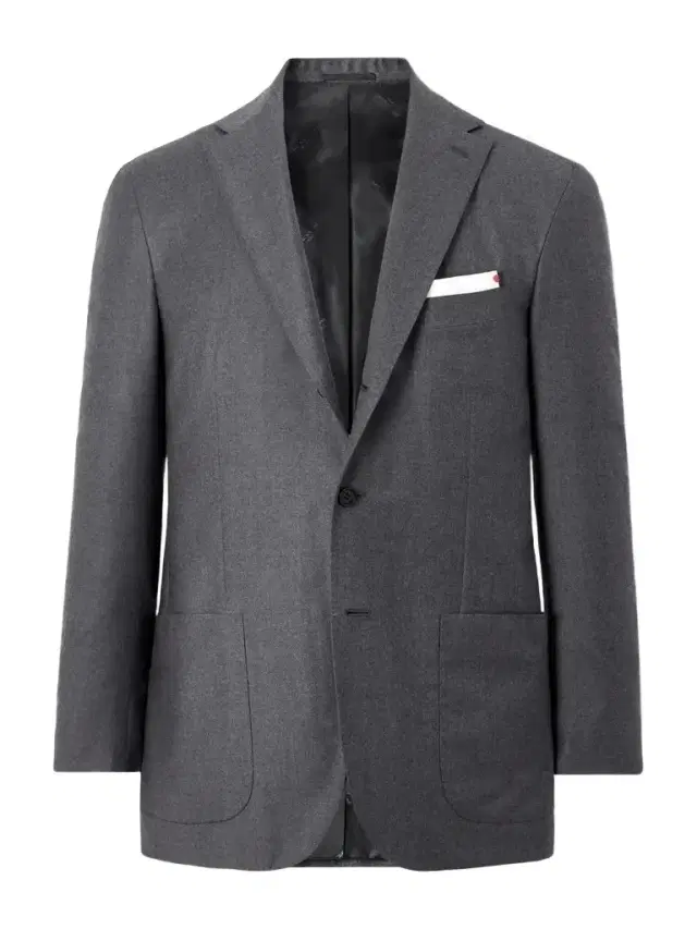 Kiton Brushed Wool Suit Jacket - Men
