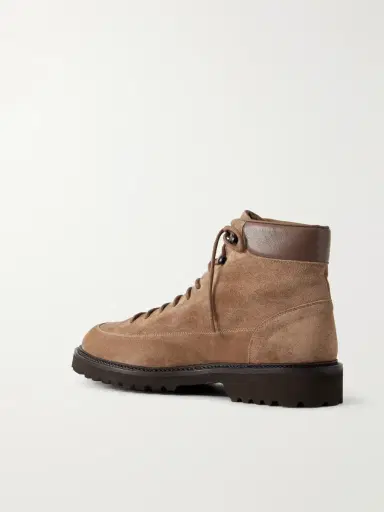 Common Projects Leather-Trimmed Suede Hiking Boots - Men | Thumbnail 4 Common Projects Leather-Trimmed Suede Hiking Boots - Men | Thumbnail 4