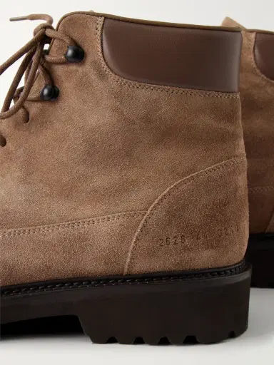 Common Projects Leather-Trimmed Suede Hiking Boots - Men | Thumbnail 5 Common Projects Leather-Trimmed Suede Hiking Boots - Men | Thumbnail 5