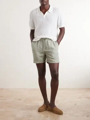 Onia Straight-Leg Linen and Lyocell-Blend Shorts - Men | Thumbnail 2 Onia Straight-Leg Linen and Lyocell-Blend Shorts - Men | Thumbnail 2