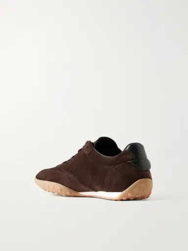 Tod's Panelled Leather-Trimmed Suede Sneakers - Men | Thumbnail 4 Tod's Panelled Leather-Trimmed Suede Sneakers - Men | Thumbnail 4