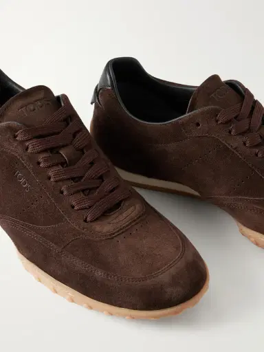 Tod's Panelled Leather-Trimmed Suede Sneakers - Men | Thumbnail 5 Tod's Panelled Leather-Trimmed Suede Sneakers - Men | Thumbnail 5