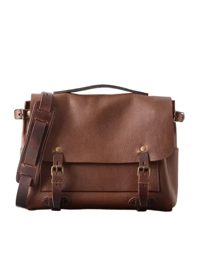 Bleu de Chauffe Éclair Leather Messenger Bag - Men