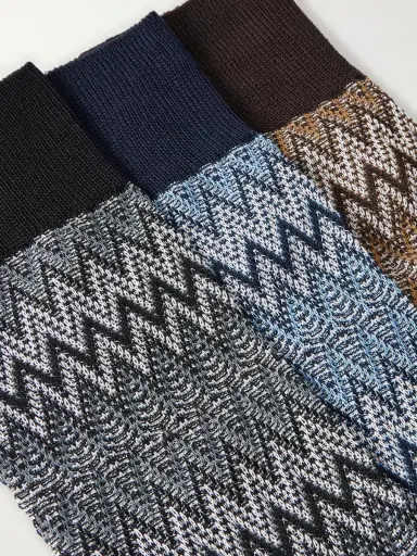 Missoni Three-Pack Crochet-Knit Cotton-Blend Socks - Men | Thumbnail 2