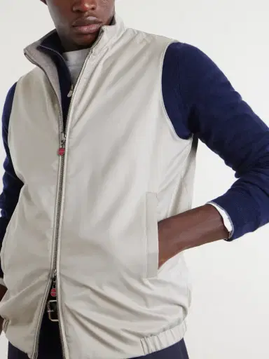 Kiton Reversible Shell Gilet - Men | Thumbnail 5