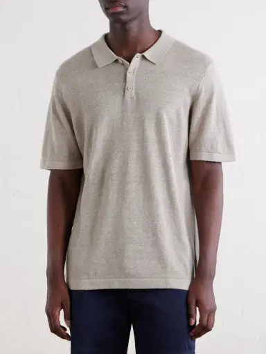 Onia Linen Polo Shirt - Men | Thumbnail 3