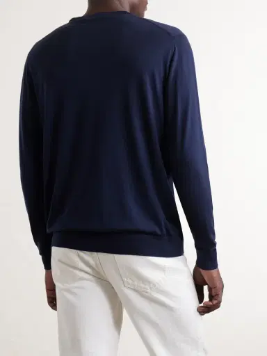 Kiton Wool Knit Sweater - Men | Thumbnail 4 Kiton Wool Knit Sweater - Men | Thumbnail 4