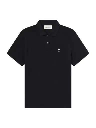 AMI PARIS Logo-Embroidered Cotton-Piqué Polo Shirt - Men | Thumbnail 1 AMI PARIS Logo-Embroidered Cotton-Piqué Polo Shirt - Men | Thumbnail 1