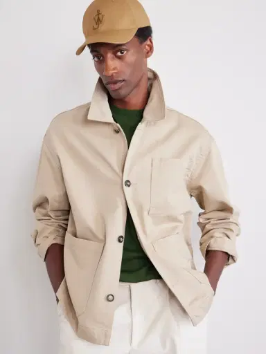 JW Anderson Logo-Embroidered Corduroy-Trimmed Waxed Cotton Baseball Cap - Men | Thumbnail 2 JW Anderson Logo-Embroidered Corduroy-Trimmed Waxed Cotton Baseball Cap - Men | Thumbnail 2