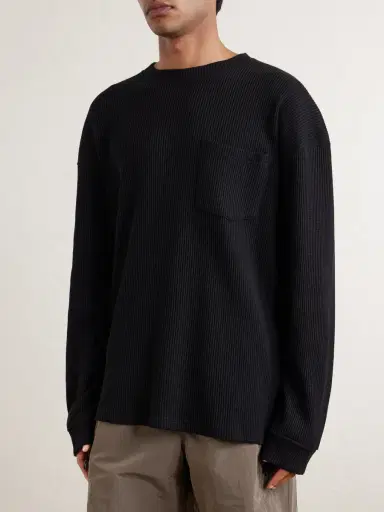 FrizmWORKS Oversized Waffle-Knit Cotton-Blend T-Shirt - Men | Thumbnail 3 FrizmWORKS Oversized Waffle-Knit Cotton-Blend T-Shirt - Men | Thumbnail 3