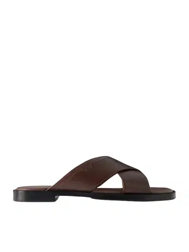 J.M. Weston Leather Sandals - Men | Thumbnail 1 J.M. Weston Leather Sandals - Men | Thumbnail 1