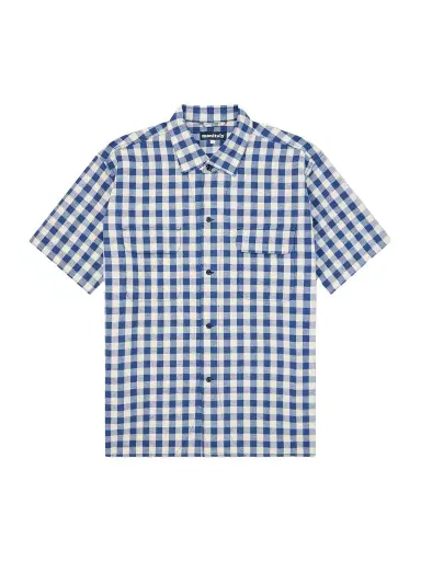 Monitaly Milano Gingham Cotton and Linen-Blend Shirt - Men | Thumbnail 1 Monitaly Milano Gingham Cotton and Linen-Blend Shirt - Men | Thumbnail 1