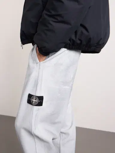 Stone Island Tapered Reflective Organic Cotton Fleece Sweatpants - Men | Thumbnail 5 Stone Island Tapered Reflective Organic Cotton Fleece Sweatpants - Men | Thumbnail 5