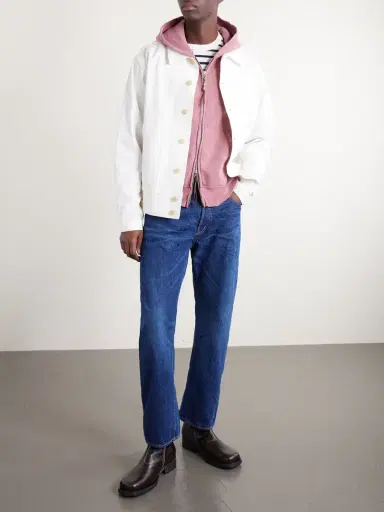 Remi Relief 1954 Straight-Leg Cropped Distressed Jeans - Men | Thumbnail 2 Remi Relief 1954 Straight-Leg Cropped Distressed Jeans - Men | Thumbnail 2