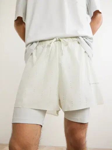 ON Post Archive Faction Zero 2-in-1 Stretch-Jersey and Mesh Running Shorts - Men | Thumbnail 5