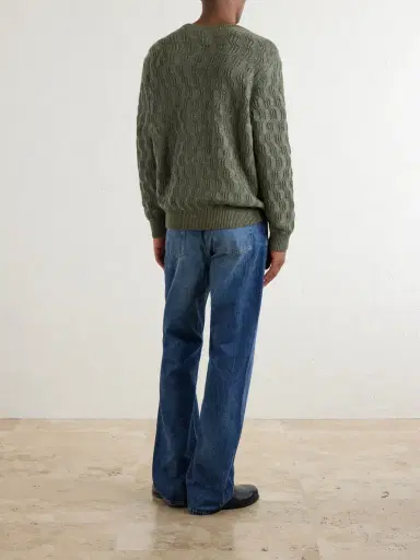 Aimé Leon Dore Cable-Knit Cotton-Blend Sweater - Men | Thumbnail 4