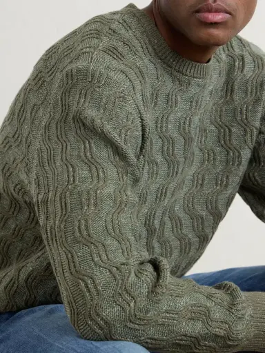 Aimé Leon Dore Cable-Knit Cotton-Blend Sweater - Men | Thumbnail 5