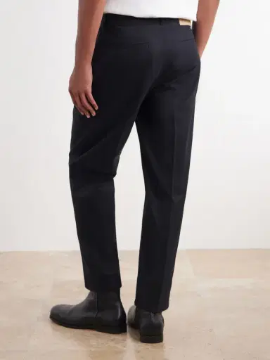 AMI PARIS Parisian-Fit Straight-Leg Cotton-Gabardine Trousers - Men | Thumbnail 4