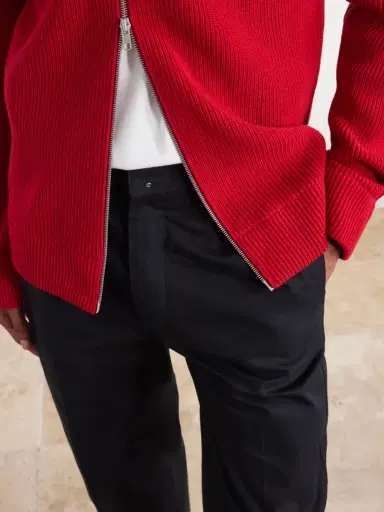 AMI PARIS Parisian-Fit Straight-Leg Cotton-Gabardine Trousers - Men | Thumbnail 5
