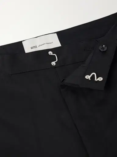 AMI PARIS Parisian-Fit Straight-Leg Cotton-Gabardine Trousers - Men | Thumbnail 6
