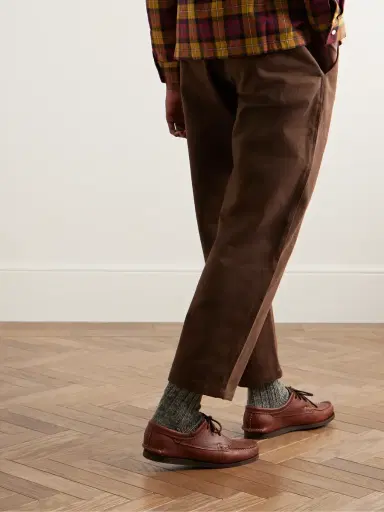 De Bonne Facture Balloon Tapered Cotton-Drill Trousers - Men | Thumbnail 3 De Bonne Facture Balloon Tapered Cotton-Drill Trousers - Men | Thumbnail 3