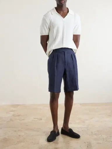 Anderson & Sheppard Gurkha Straight-Leg Wool-Blend Shorts - Men | Thumbnail 2 Anderson & Sheppard Gurkha Straight-Leg Wool-Blend Shorts - Men | Thumbnail 2
