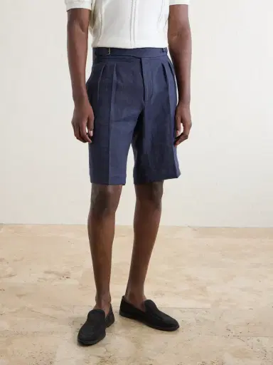 Anderson & Sheppard Gurkha Straight-Leg Wool-Blend Shorts - Men | Thumbnail 3 Anderson & Sheppard Gurkha Straight-Leg Wool-Blend Shorts - Men | Thumbnail 3