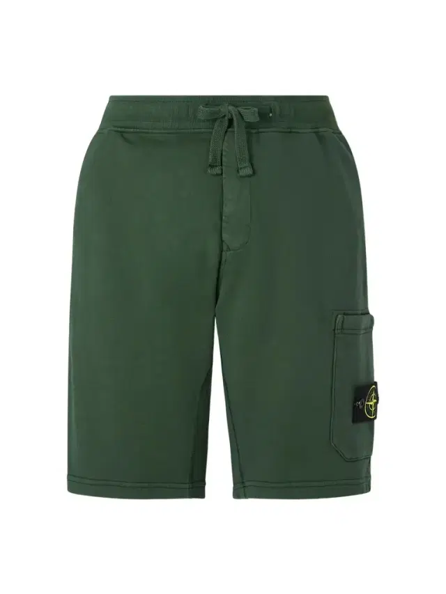 Stone Island Straight-Leg Garment-Dyed Organic Cotton-Fleece Drawstring Shorts - Men