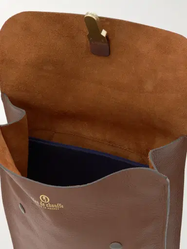 Bleu de Chauffe Full-Grain Leather Backpack - Men | Thumbnail 5 Bleu de Chauffe Full-Grain Leather Backpack - Men | Thumbnail 5
