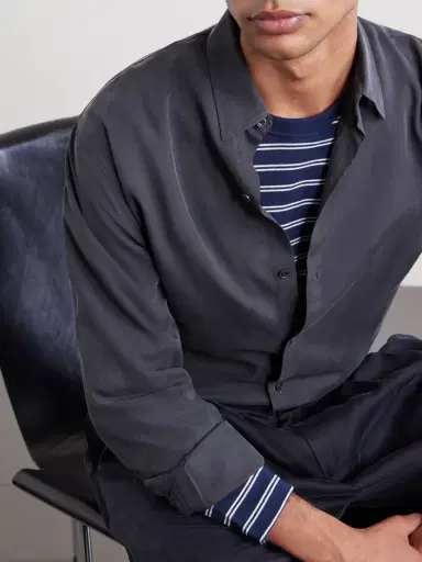 Kaptain Sunshine Silk-Gabardine Shirt - Men | Thumbnail 5 Kaptain Sunshine Silk-Gabardine Shirt - Men | Thumbnail 5