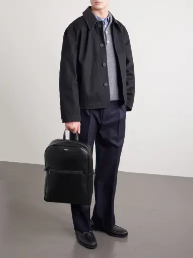 Serapian Evoluzione Cross-Grain Leather Backpack - Men | Thumbnail 2 Serapian Evoluzione Cross-Grain Leather Backpack - Men | Thumbnail 2