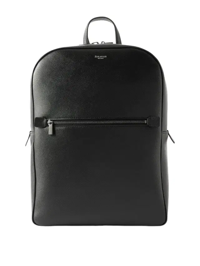 Serapian Evoluzione Cross-Grain Leather Backpack - Men