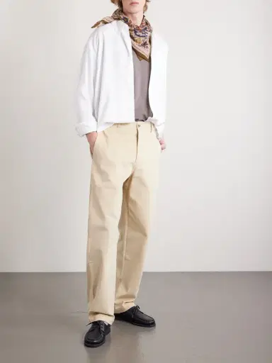 De Bonne Facture Balloon Tapered Cotton-Drill Trousers - Men | Thumbnail 2 De Bonne Facture Balloon Tapered Cotton-Drill Trousers - Men | Thumbnail 2