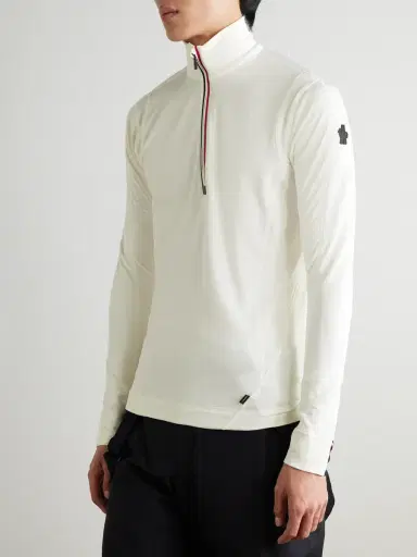Moncler Grenoble Polartec® Power Grid™ Half-Zip Base Layer - Men | Thumbnail 4 Moncler Grenoble Polartec® Power Grid™ Half-Zip Base Layer - Men | Thumbnail 4