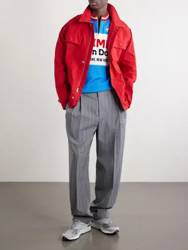 Aimé Leon Dore Logo-Detailed Merino Wool Half-Zip T-Shirt - Men | Thumbnail 2