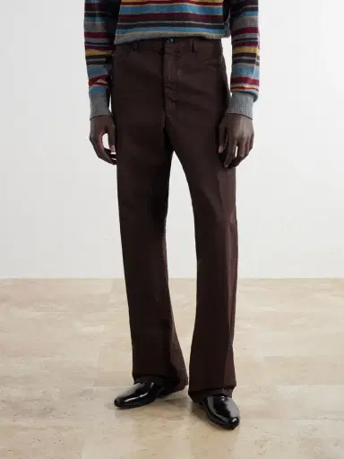 Dries Van Noten Straight-Leg Cotton Trousers - Men | Thumbnail 3