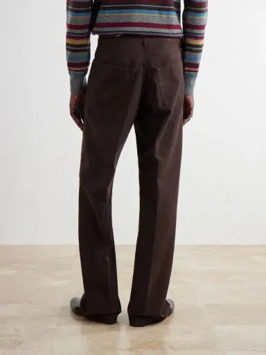 Dries Van Noten Straight-Leg Cotton Trousers - Men | Thumbnail 4