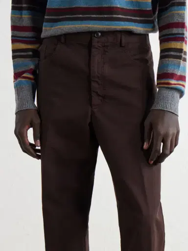 Dries Van Noten Straight-Leg Cotton Trousers - Men | Thumbnail 5