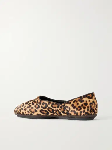 Anderson & Sheppard George Cortina Leopard-Print Calf Hair Slipper - Men | Thumbnail 3
