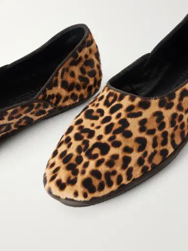 Anderson & Sheppard George Cortina Leopard-Print Calf Hair Slipper - Men | Thumbnail 4