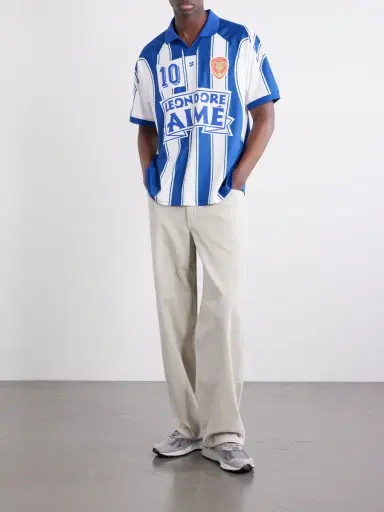 Aimé Leon Dore Logo-Appliquéd Striped Jersey T-Shirt - Men | Thumbnail 2 Aimé Leon Dore Logo-Appliquéd Striped Jersey T-Shirt - Men | Thumbnail 2