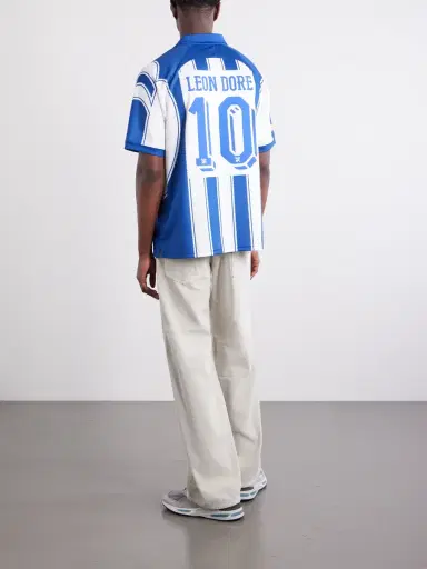 Aimé Leon Dore Logo-Appliquéd Striped Jersey T-Shirt - Men | Thumbnail 4 Aimé Leon Dore Logo-Appliquéd Striped Jersey T-Shirt - Men | Thumbnail 4