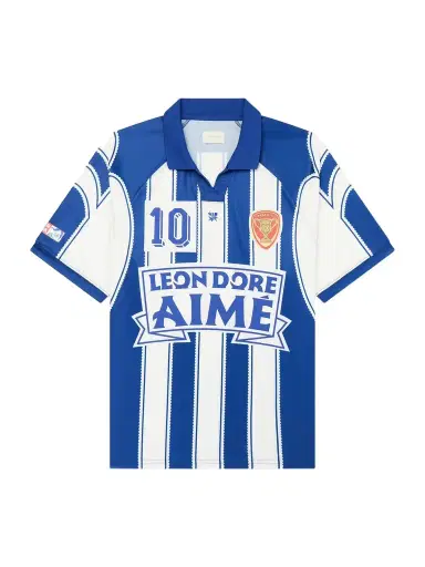 Aimé Leon Dore Logo-Appliquéd Striped Jersey T-Shirt - Men | Thumbnail 1 Aimé Leon Dore Logo-Appliquéd Striped Jersey T-Shirt - Men | Thumbnail 1